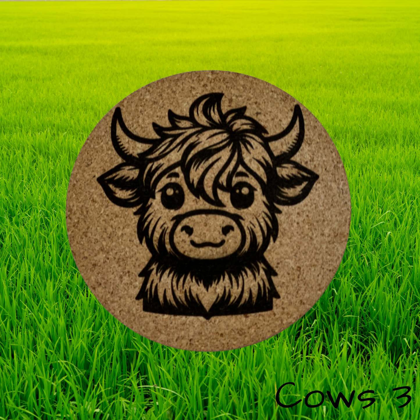Highland Cow Coasters 3