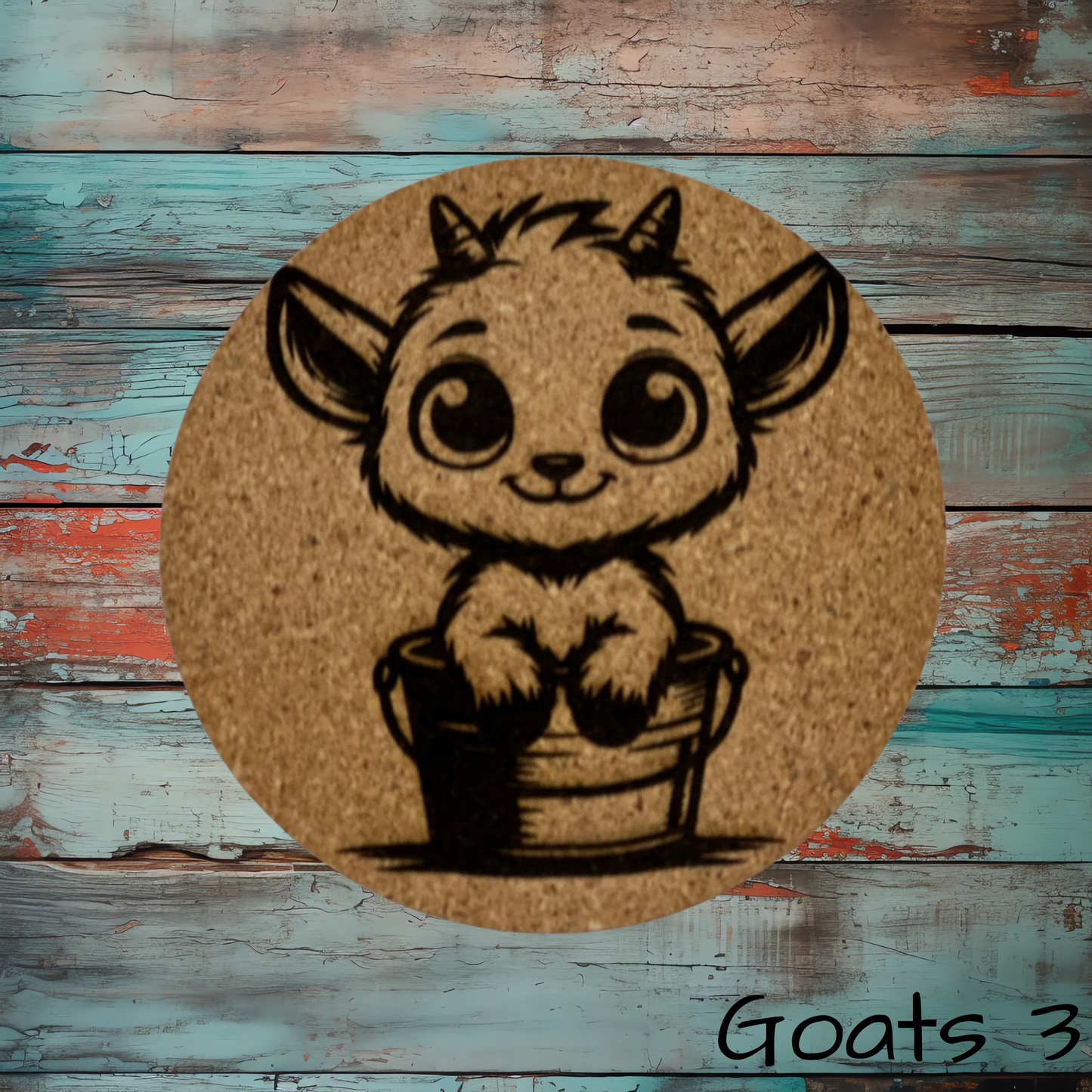 Cute Goat Coasters 3