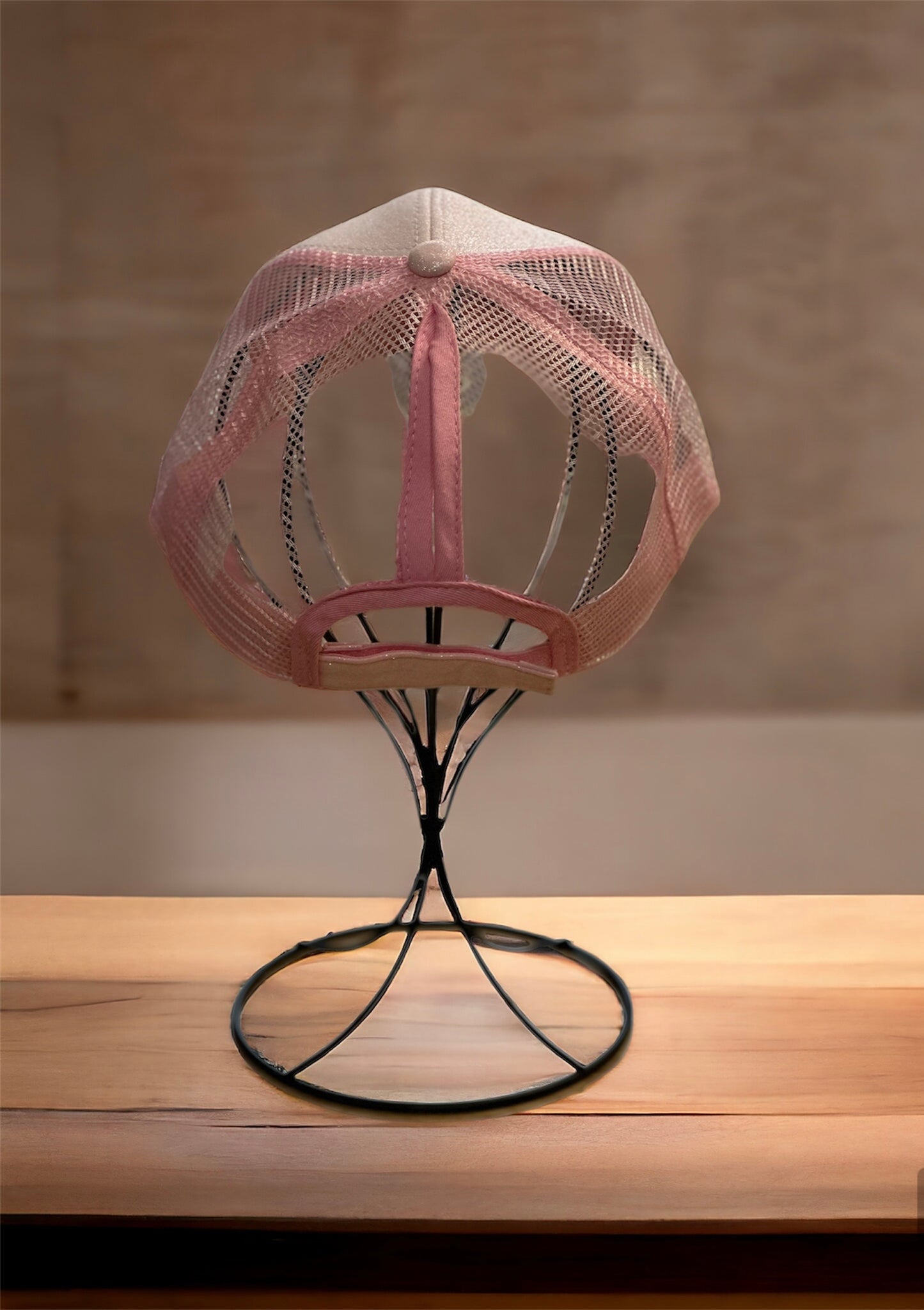 Glitter Sunglass Scene Ponytail Hat