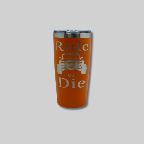 20oz Orange Ride or Die Tumbler