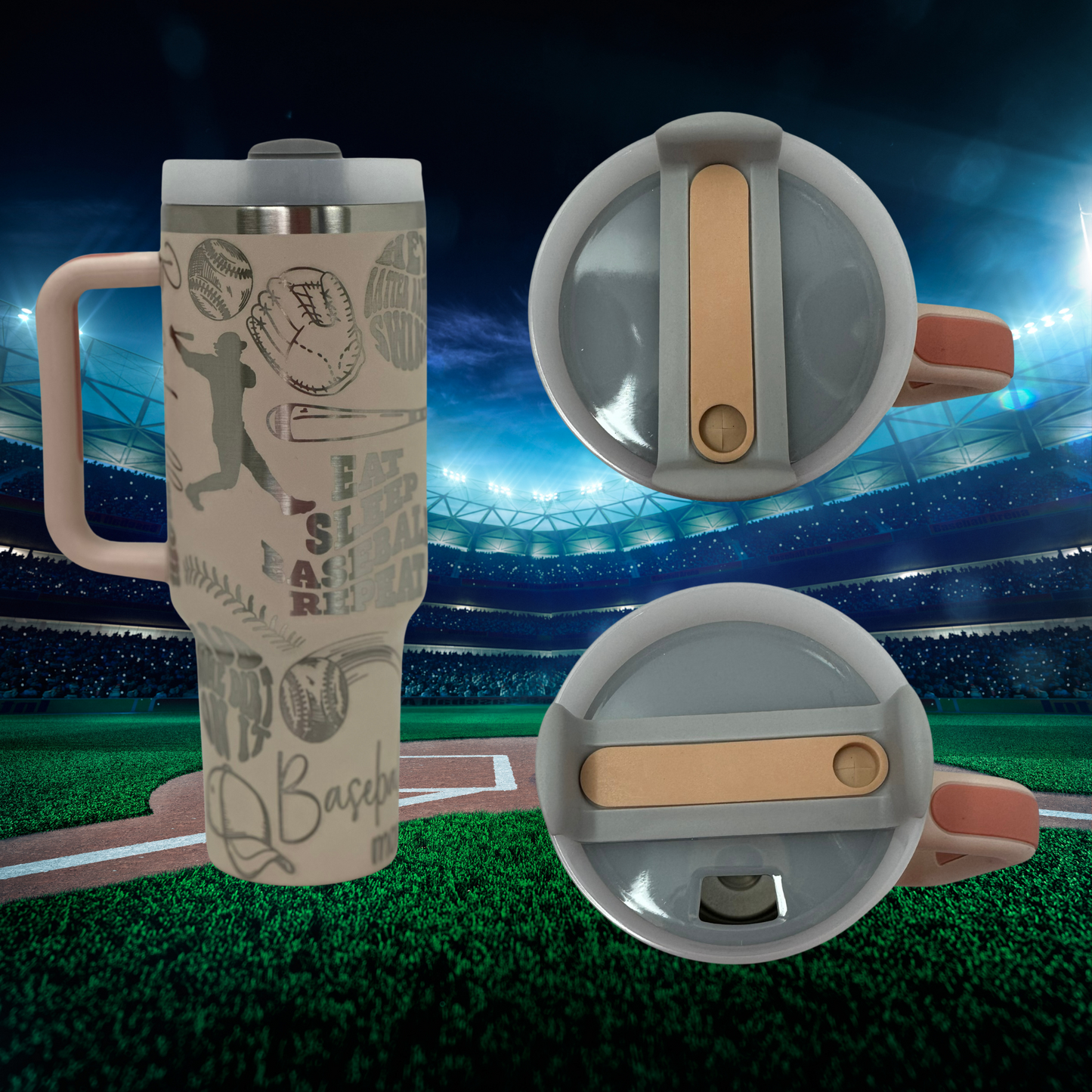 40oz Baseball Mom Tumbler