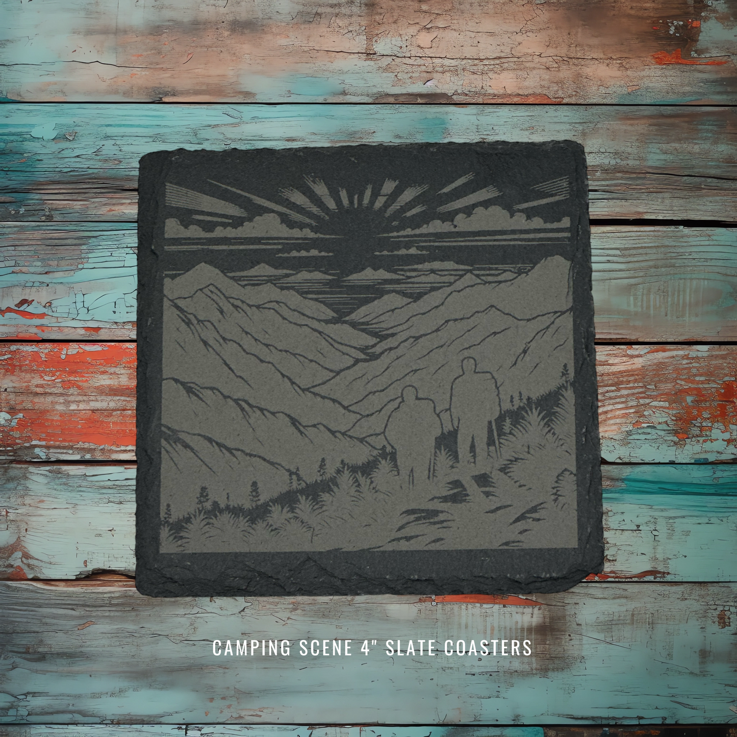 Camping Scene Coasters