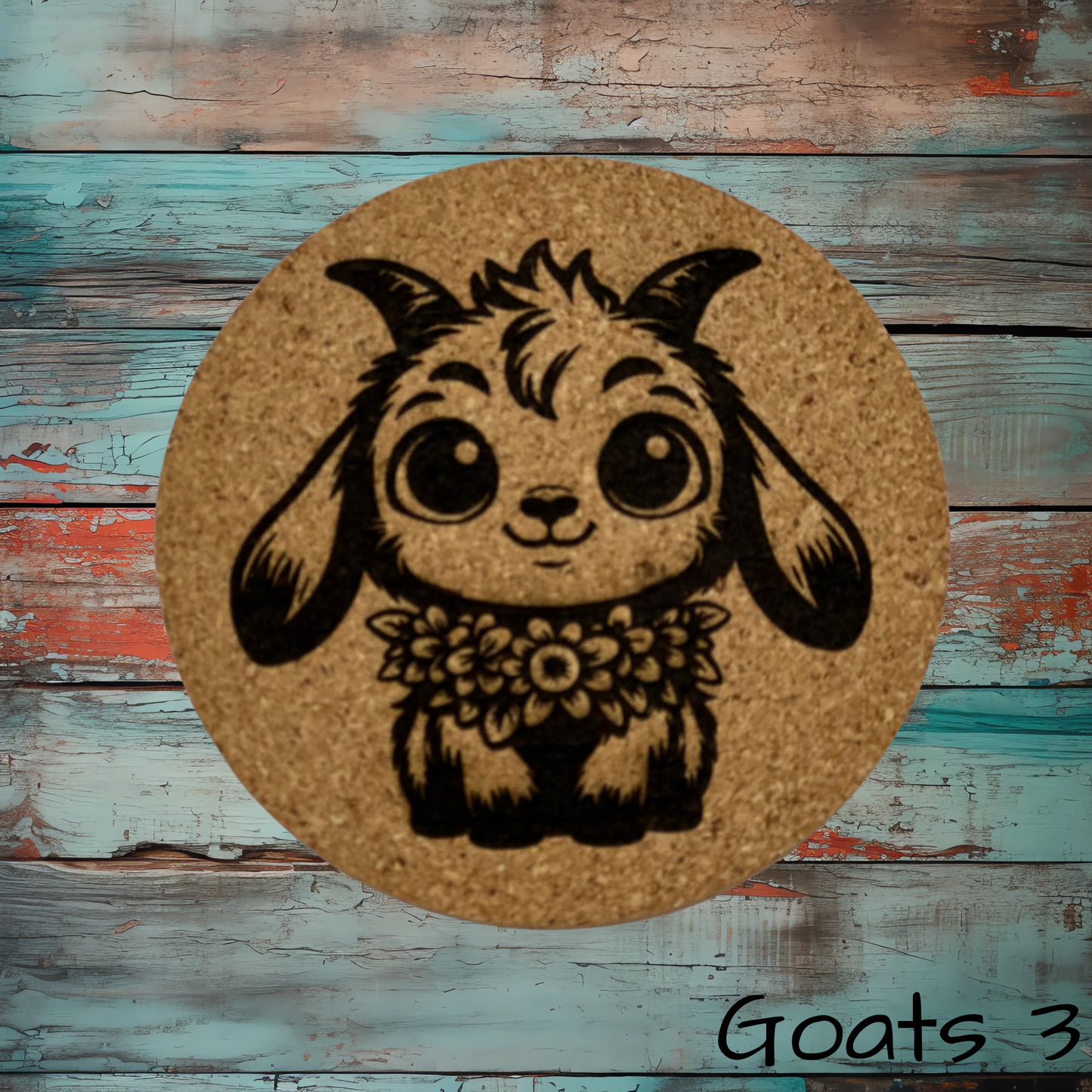 Cute Goat Coasters 3
