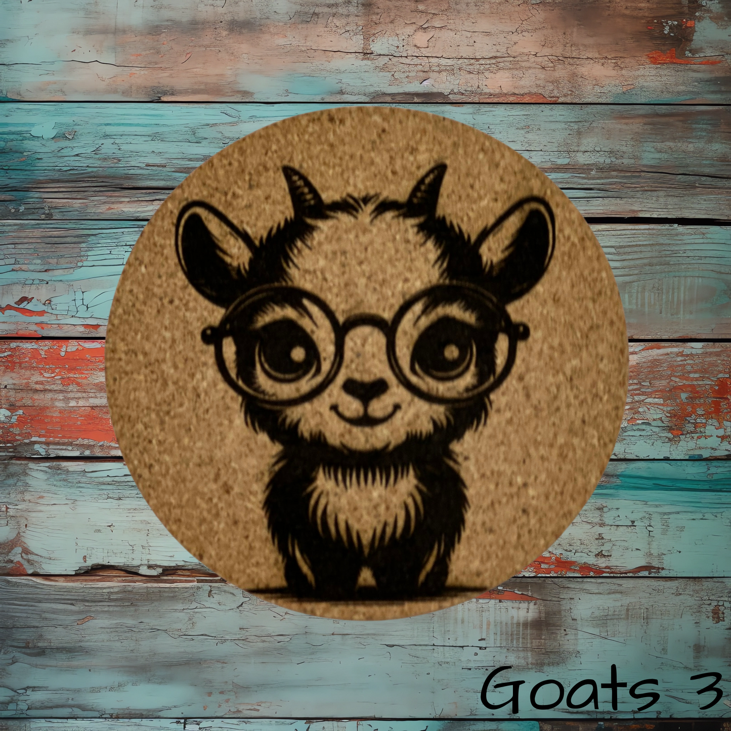 Cute Goat Coasters 3