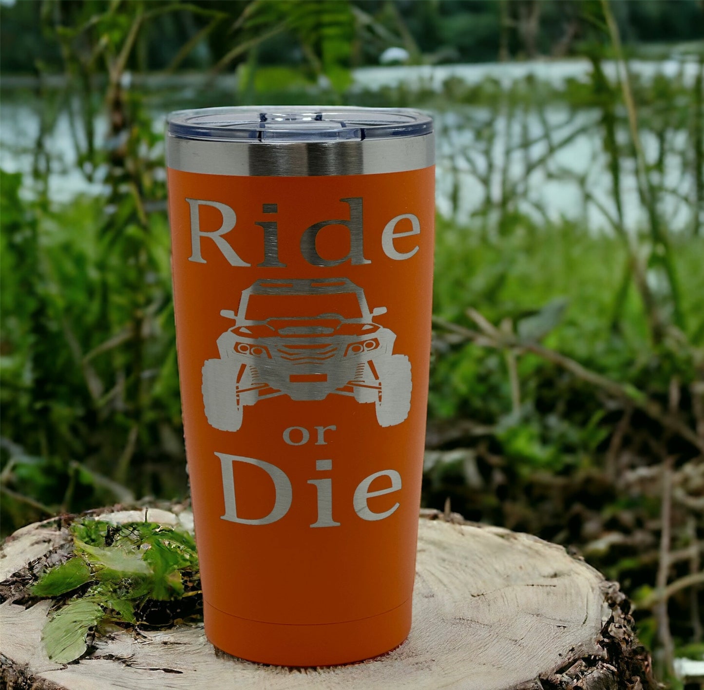 20oz Orange Ride or Die Tumbler